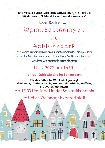 Weihnachtssingen im Schlosspark