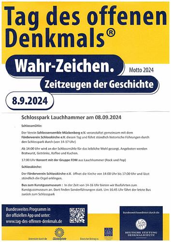 Tag des offenen Denkmals 2024